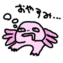 Axolotl daily life sticker #11254978