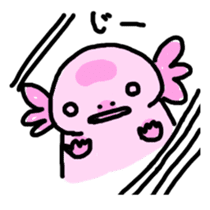 Axolotl daily life sticker #11254981