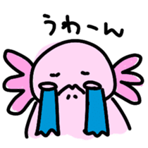 Axolotl daily life sticker #11254983