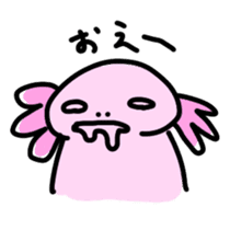 Axolotl daily life sticker #11254984