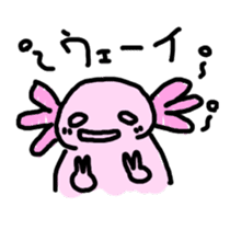 Axolotl daily life sticker #11254985