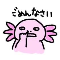 Axolotl daily life sticker #11254986