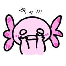 Axolotl daily life sticker #11254988