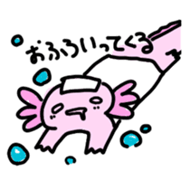 Axolotl daily life sticker #11254992