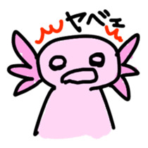 Axolotl daily life sticker #11254995