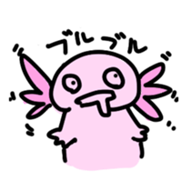Axolotl daily life sticker #11255015