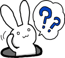 usable rabbit sticker #11255765