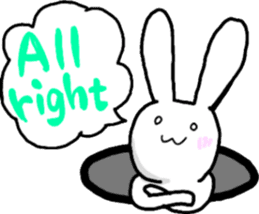 usable rabbit sticker #11255767