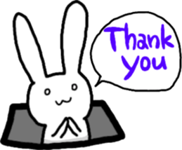 usable rabbit sticker #11255778