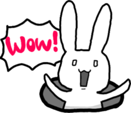 usable rabbit sticker #11255792