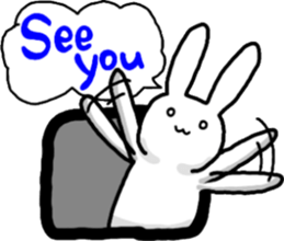 usable rabbit sticker #11255798