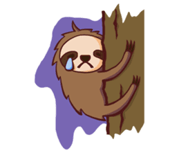 Lazing sloth sticker #11255965