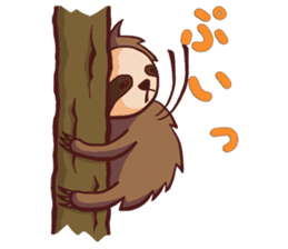 Lazing sloth sticker #11255966