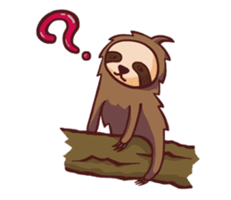 Lazing sloth sticker #11255969