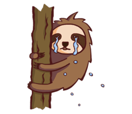 Lazing sloth sticker #11255979