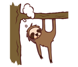 Lazing sloth sticker #11255981