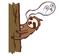 Lazing sloth sticker #11255982