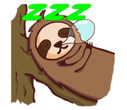 Lazing sloth sticker #11255994