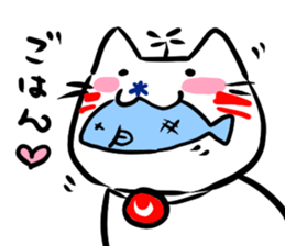 Helicopter Cat Nucchie sticker #11256233