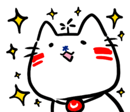 Helicopter Cat Nucchie sticker #11256261