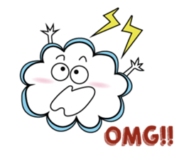 The Happy Cloud sticker #11257793