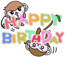 Of monkeys, congratulations, fully. sticker #11257972