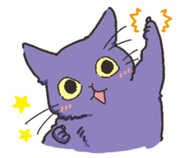 Daily life of Black cat and Calico cat sticker #11258131