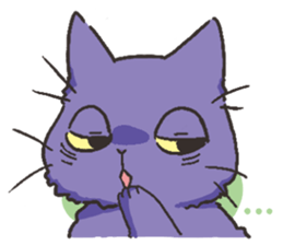 Daily life of Black cat and Calico cat sticker #11258148