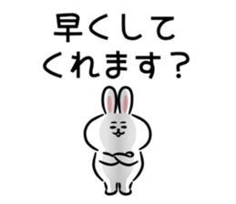 rabbit! bear! sticker #11258237