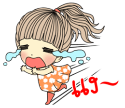 Honey cute girl sticker #11258296