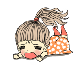 Honey cute girl sticker #11258297