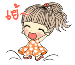 Honey cute girl sticker #11258298