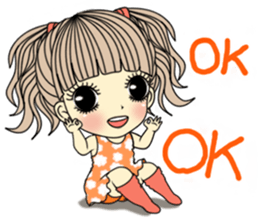 Honey cute girl sticker #11258302