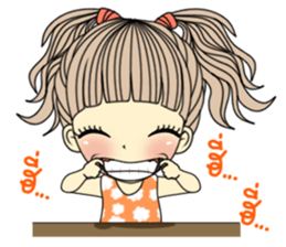Honey cute girl sticker #11258309