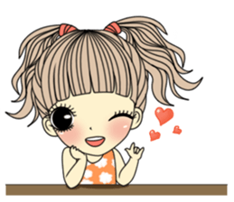 Honey cute girl sticker #11258324