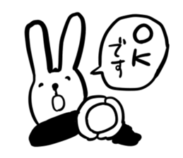 working suit rabbits2 sticker #11258890