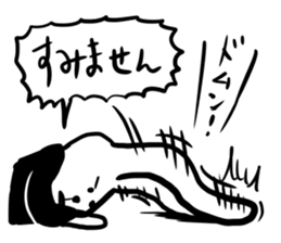 working suit rabbits2 sticker #11258898