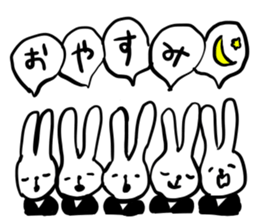 working suit rabbits2 sticker #11258915