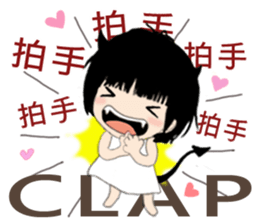 The little Angel and the little Devil 2 sticker #11259348