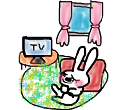rosy cheeks rabbit sticker #11259488
