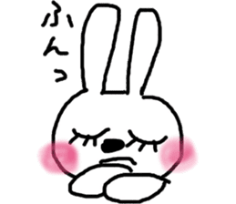 rosy cheeks rabbit sticker #11259492
