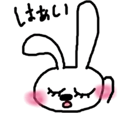 rosy cheeks rabbit sticker #11259493