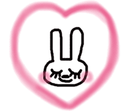 rosy cheeks rabbit sticker #11259496