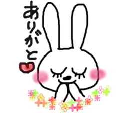 rosy cheeks rabbit sticker #11259500