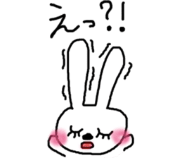 rosy cheeks rabbit sticker #11259504