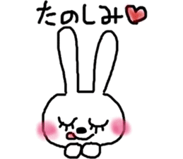 rosy cheeks rabbit sticker #11259505