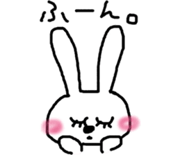 rosy cheeks rabbit sticker #11259508