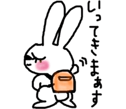 rosy cheeks rabbit sticker #11259509