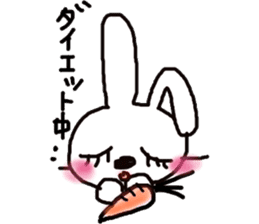 rosy cheeks rabbit sticker #11259510