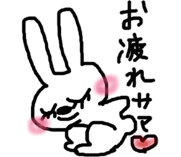 rosy cheeks rabbit sticker #11259512